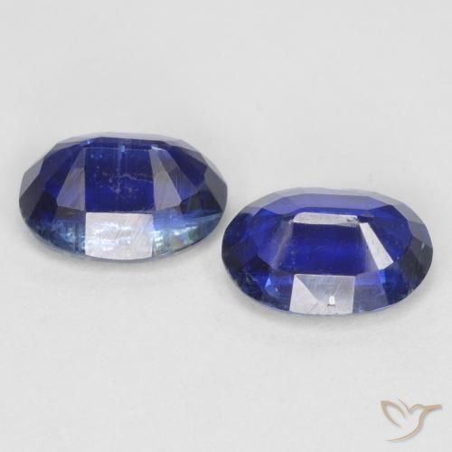 Gemas de Cianita Azul real natural de 2.03 ct, Ovalada, SI