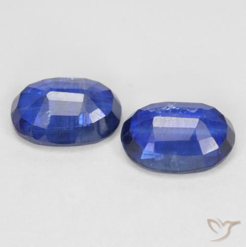 Gemas de Cianita Azul marino natural de 2.11 ct, Ovalada, SI