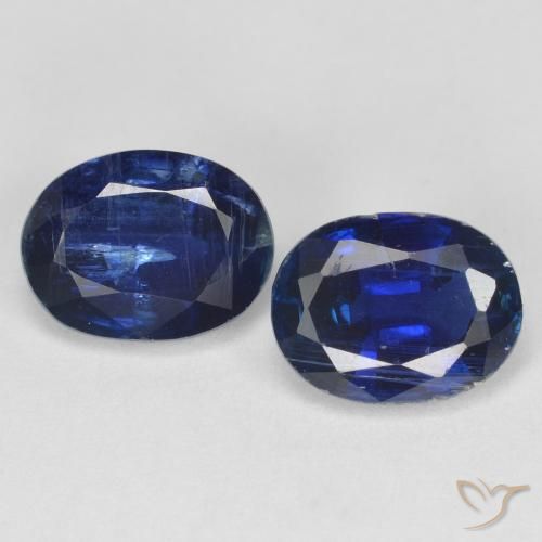 3.20ctw Natural Azul marino cianita, Ovalada, SI