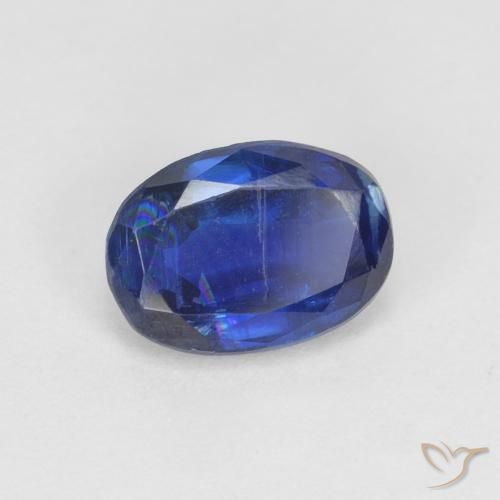Cianita Azul marino natural de 1.06 ct, Ovalada, VS