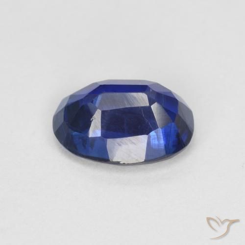 Cianita Azul marino natural de 1.06 ct, Ovalada, VS