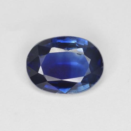 Cianita azul natural de 1,36 ct, corte óvalo, VS