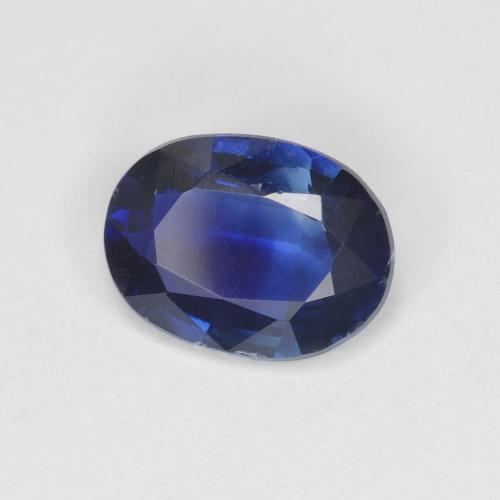 Cianita azul natural de 1,36 ct, corte óvalo, VS