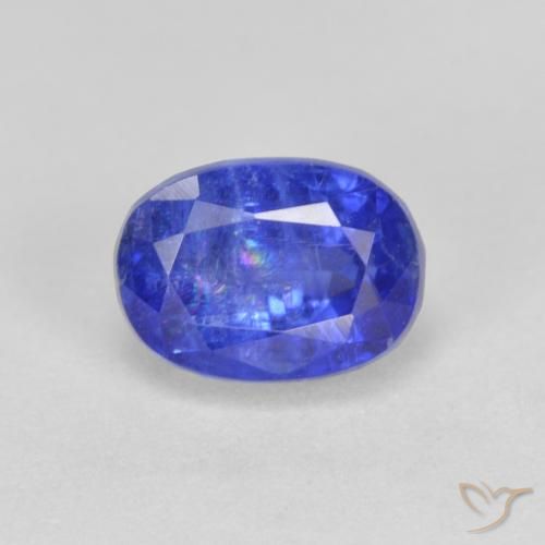 1.64ct Natural Azul claro cianita, Ovalada, SI