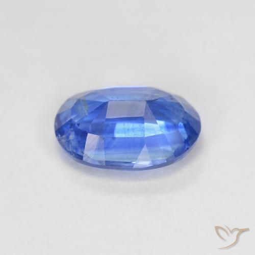 Cianita Azul azur intenso natural de 1.54 ct, Ovalada, VS-SI