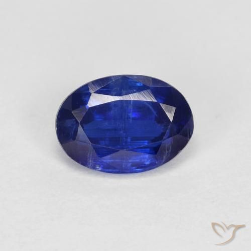 1.02ct Natural Azul marino intenso Cianita, Ovalada, VS-SI