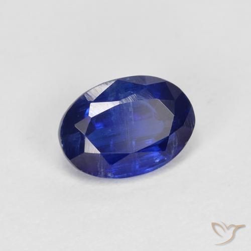 Cianita Azul marino intenso natural de 1.02 ct, Ovalada, VS-SI