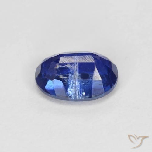 Cianita Azul marino intenso natural de 1.02 ct, Ovalada, VS-SI