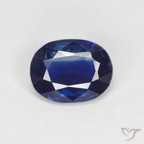1.39ct Natural Azul marino cianita, Ovalada, VS-SI, Photo A