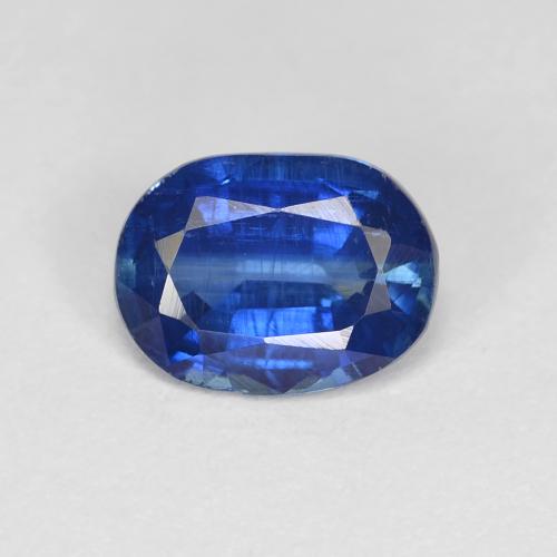 Cianita Azul marino natural de 1.41 ct, Corte Óvalo, VS-SI
