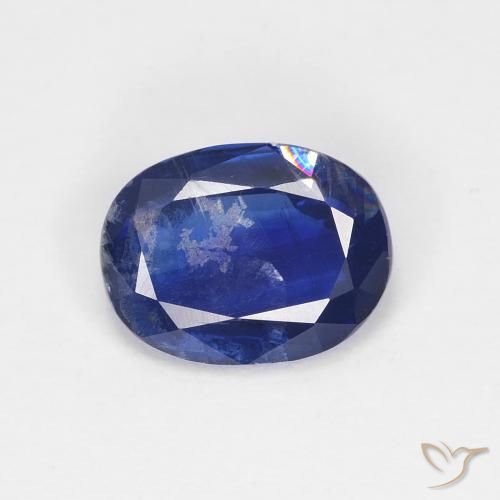 1.42ct Natural Azul real cianita, Ovalada, VS-SI