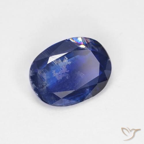 Cianita Azul real natural de 1.42 ct, Ovalada, VS-SI