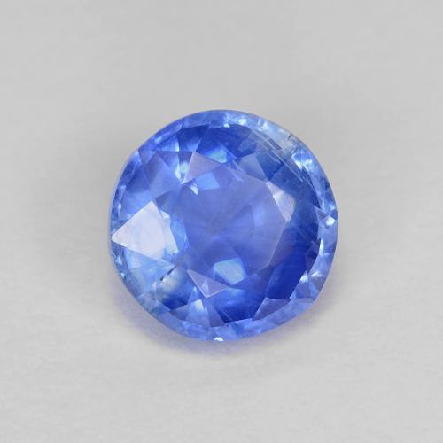 Cianita Azul azur intenso natural de 1.11 ct, Corte Redondo, VS