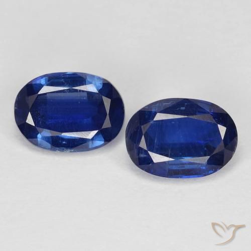 2.11ctw Natural Azul real cianita, Ovalada, VS