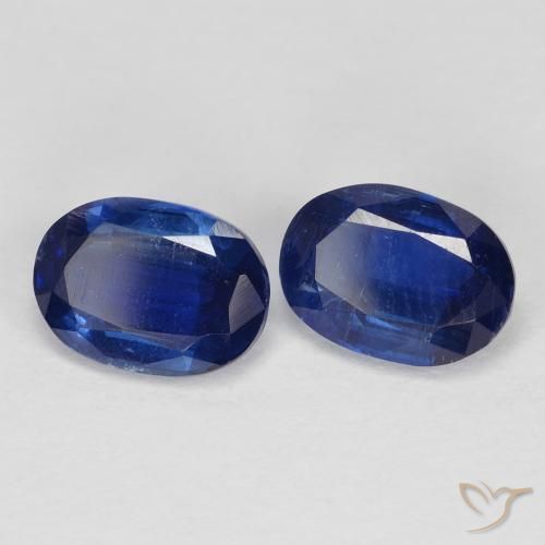 Gemas de Cianita Azul real natural de 2.11 ct, Ovalada, VS