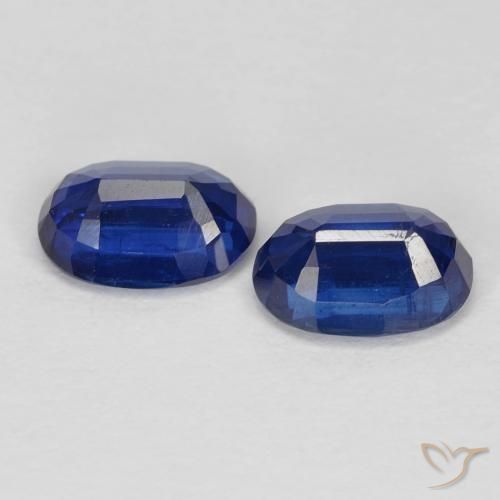 Gemas de Cianita Azul real natural de 2.11 ct, Ovalada, VS
