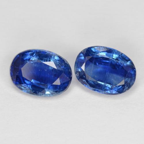 Gemas de Cianita Azul oscuro natural de 2.09 ct, Corte Óvalo, VS-SI