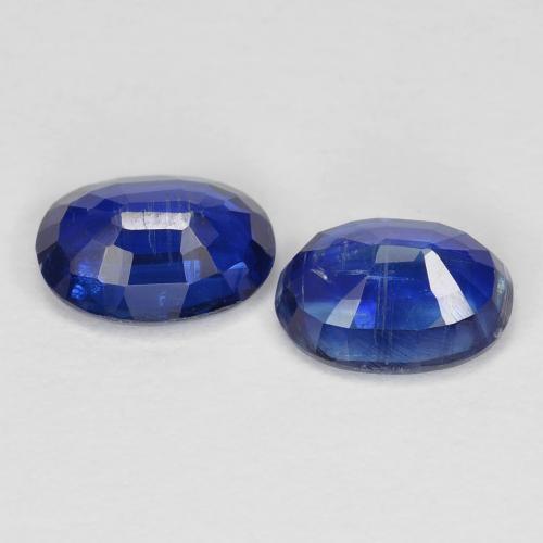 Gemas de Cianita Azul oscuro natural de 2.09 ct, Corte Óvalo, VS-SI