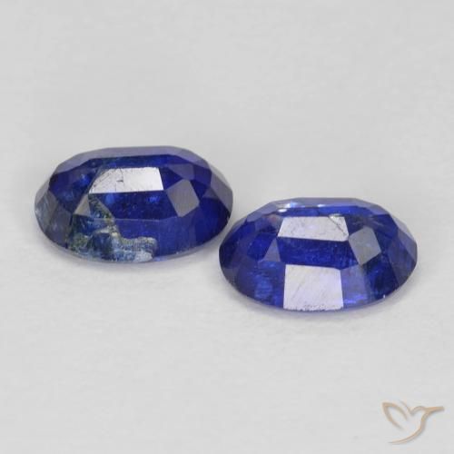 Gemas de Cianita Azul real natural de 1.97 ct, Ovalada, SI