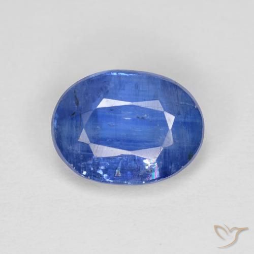 2.95ct Natural Azul egipcio cianita, Ovalada, VS-SI