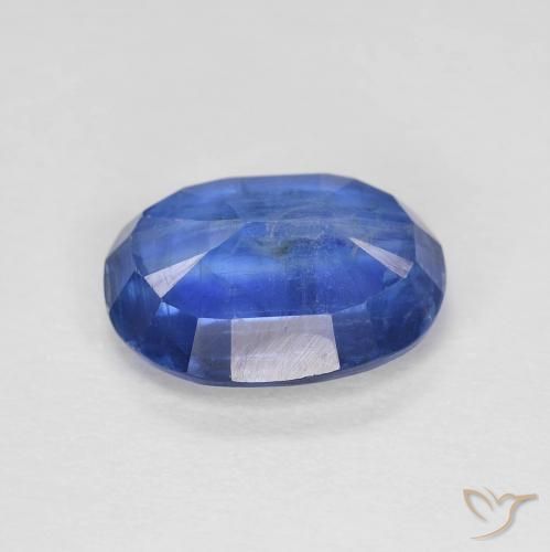 Cianita Azul azur intenso natural de 2.92 ct, Ovalada, VS-SI