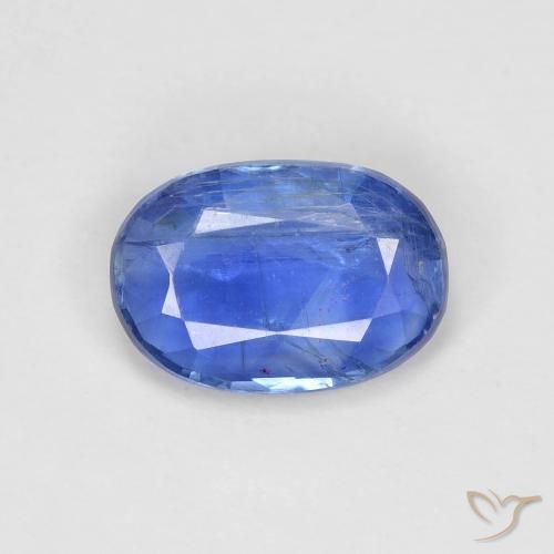 2.65ct Natural Azul azur intenso cianita, Ovalada, VS-SI