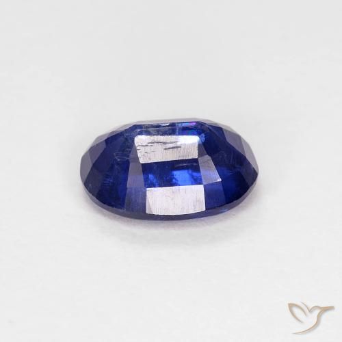 Cianita Azul marino intenso natural de 0.98 ct, Ovalada, VS-SI