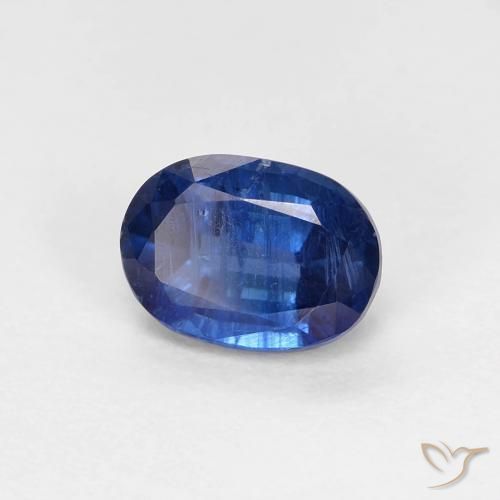 Cianita Azul marino natural de 1.16 ct, Ovalada, VS-SI