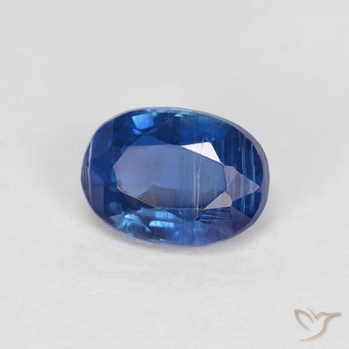 Cianita Azul marino natural de 1.20 ct, Ovalada, VS-SI