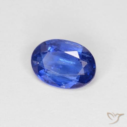 Cianita Azul oscuro natural de 0.85 ct, Ovalada, VS-SI
