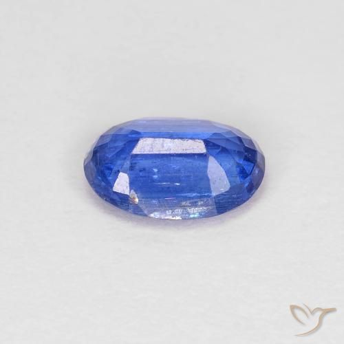 Cianita Azul oscuro natural de 0.85 ct, Ovalada, VS-SI