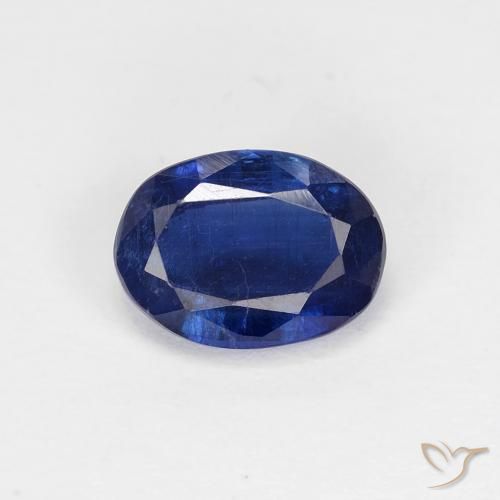1.08ct Natural Azul marino cianita, Ovalada, VS-SI