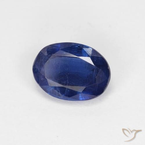 Cianita Azul marino natural de 1.08 ct, Ovalada, VS-SI