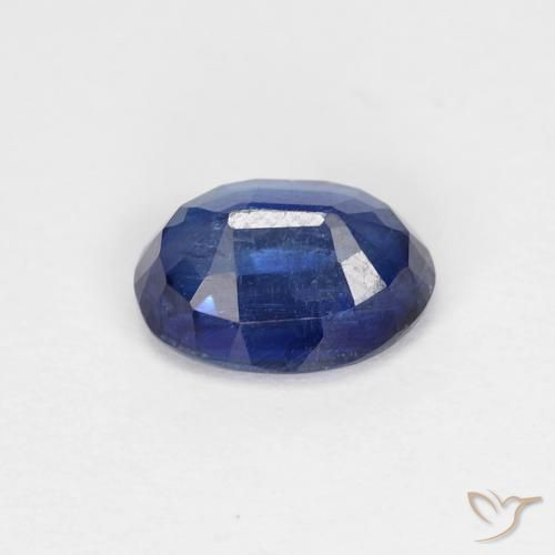 Cianita Azul marino natural de 1.08 ct, Ovalada, VS-SI