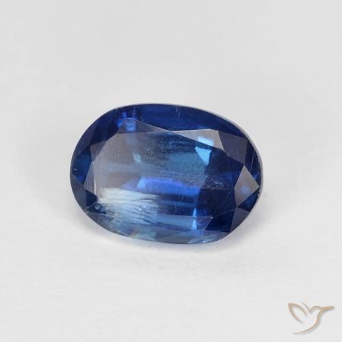 Cianita Azul marino natural de 1.15 ct, Ovalada, VS-SI