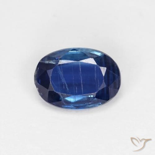 0.99ct Natural Azul marino cianita, Ovalada, VS-SI