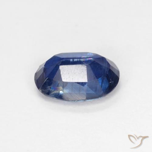 Cianita Azul marino natural de 0.99 ct, Ovalada, VS-SI