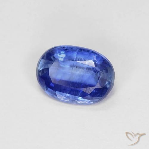 Cianita Azul azur intenso natural de 0.89 ct, Ovalada, VS-SI