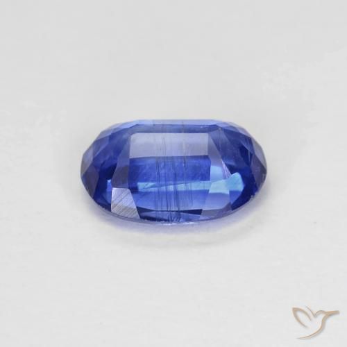 Cianita Azul azur intenso natural de 0.89 ct, Ovalada, VS-SI