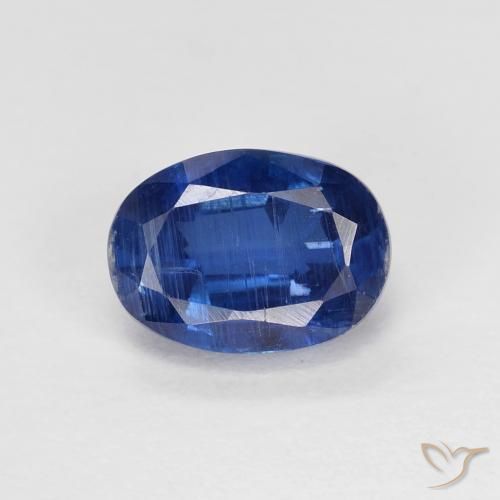 1.31ct Natural Azul marino cianita, Ovalada, VS-SI