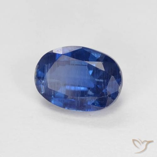 Cianita Azul marino natural de 1.31 ct, Ovalada, VS-SI