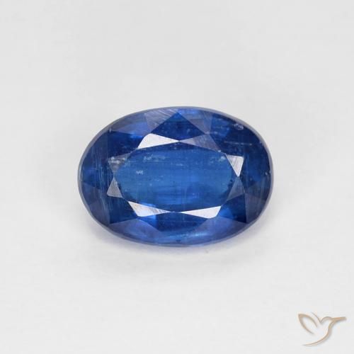 1.01ct Natural Azul marino cianita, Ovalada, VS-SI