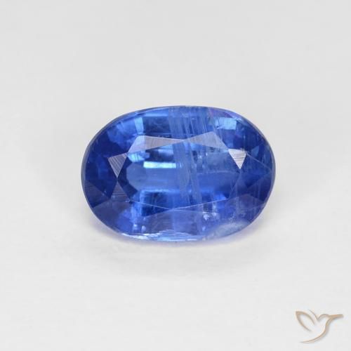 1.06ct Natural Azul oscuro cianita, Ovalada, VS-SI