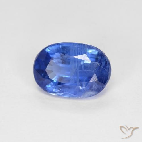 Cianita Azul oscuro natural de 1.06 ct, Ovalada, VS-SI