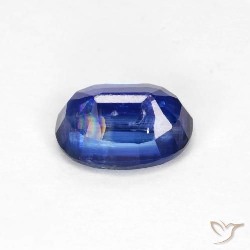 Cianita Azul marino natural de 1.19 ct, Ovalada, VS