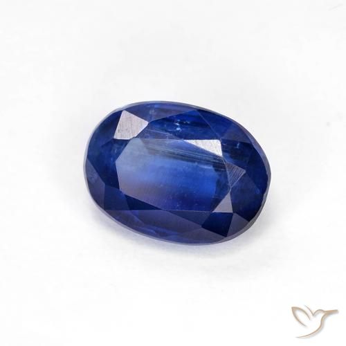 Cianita Azul marino natural de 1.18 ct, Ovalada, VS-SI
