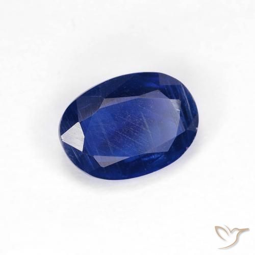 Cianita Azul marino intenso natural de 1.05 ct, Ovalada, VS-SI