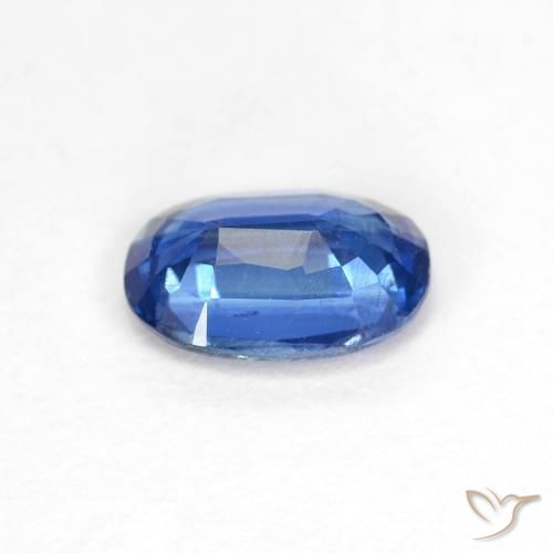 Cianita Azul marino natural de 0.89 ct, Ovalada, VS