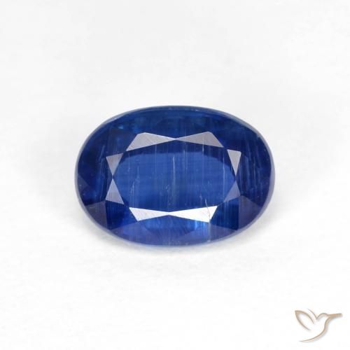 1.04ct Natural Azul oscuro cianita, Ovalada, VS-SI