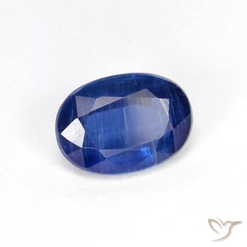 Cianita Azul oscuro natural de 1.04 ct, Ovalada, VS-SI